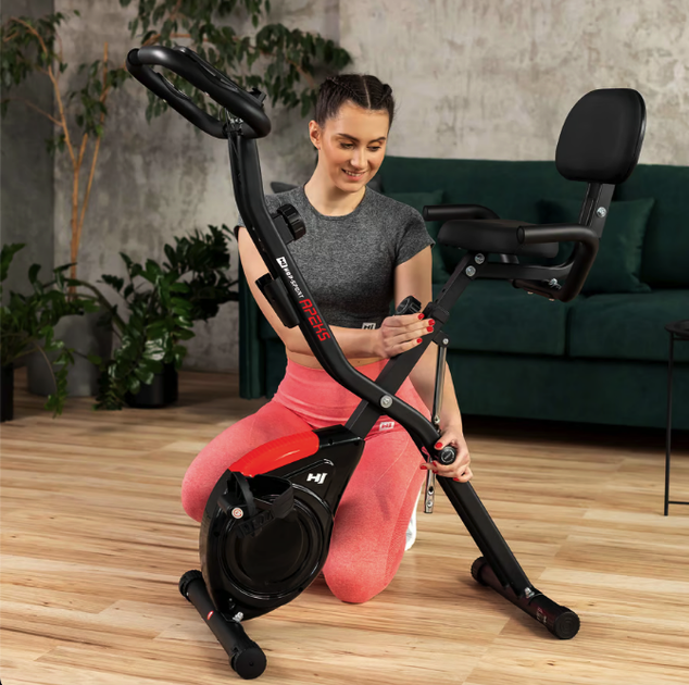 Велотренажер Hop-Sport HS-3030X Apeks X-Bike черный - Фото 7 Велотренажер Hop-Sport HS-3030X Apeks X-Bike черный - изображение 7