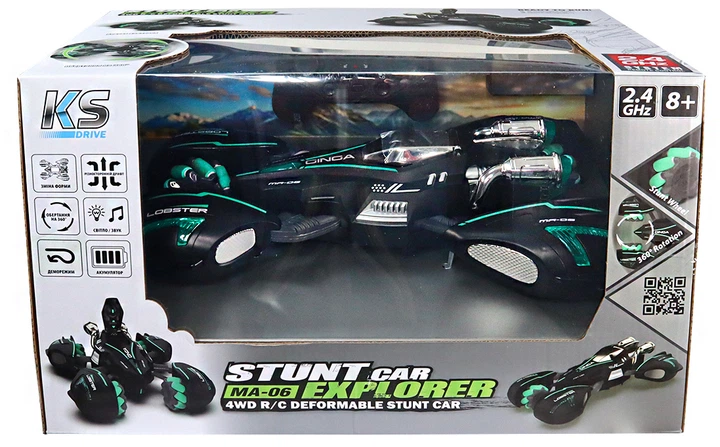 Трюковий автомобіль на радіокеруванні KS Drive Lobster 1:14 Чорний (SL-432ABl) - изображение 14