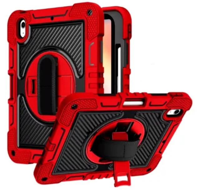 Чехол Carbon Armor Cover Tablet на Samsung Galaxy Tab S10 Lite (10.9") / защитный чехол для планшета с ремешком в комплекте / (красный) - изображение 2