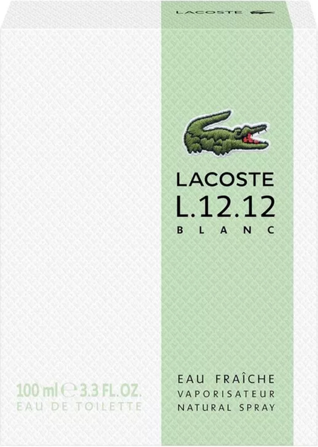 Woda toaletowa męska Lacoste L.12.12 Blanc Eau Fraiche 100 ml (3386460149136) - obraz 5