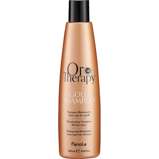 Шампунь увлажняющий с микрочастицами золота Fanola Oro Therapy 300 мл - Фото 1 Шампунь увлажняющий с микрочастицами золота Fanola Oro Therapy 300 мл - изображение 1