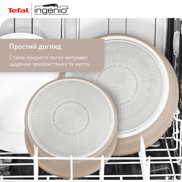 Набор сковородок со съемной ручкой Tefal Ingenio Delight (24 см, 28 см) (L7839043) - изображение 8