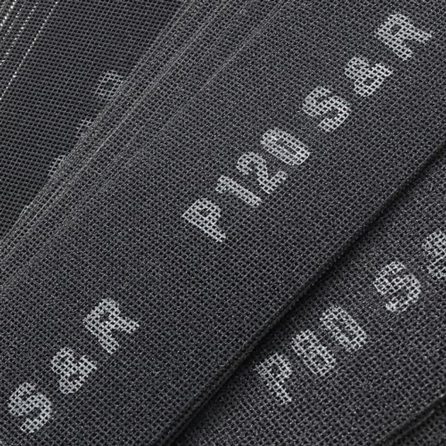 Набір сітки шліфувальної S&R 10 x P80, P120, P220, P400 280 х 93 мм 40 шт. (230093040) - зображення 2