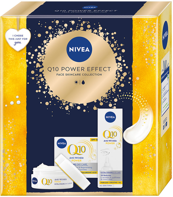 Набір косметики Nivea Q10 Power Effect 2024 Денний крем 50 мл + Крем для шкіри навколо очей 15 мл (9005800382937) - зображення 1