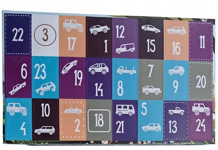 Адвент календарь для мальчиков Christmas gifts 24 подарочные машинки - изображение 2