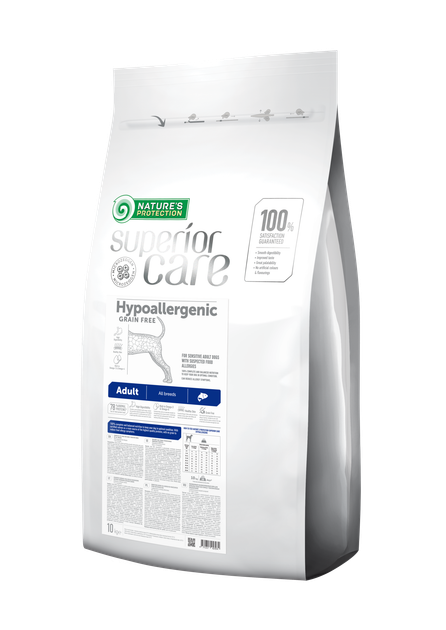 Сухой корм Nature's Protection Superior Care Hypoallergenic Grain Free Adult All Breeds 10 кг (NPSC45797) - Фото 1 Сухой корм Nature's Protection Superior Care Hypoallergenic Grain Free Adult All Breeds 10 кг (NPSC45797) - изображение 1