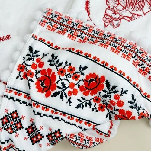 Крыжма для мальчика Family Tradition велюровая махра с вышивкой и подкладкой 100х100 см белая Под защитой Богородицы - Фото 6 Крыжма для мальчика Family Tradition велюровая махра с вышивкой и подкладкой 100х100 см белая Под защитой Богородицы - изображение 6