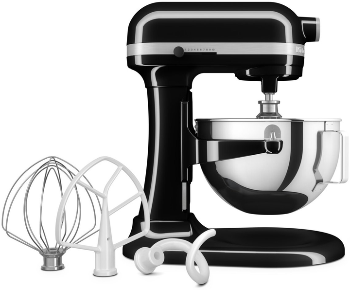 Кухонна машина KitchenAid Heavy Duty 5.2 л 5KSM55SXXEOB з відкидним блоком Black (5413184802028) - зображення 1