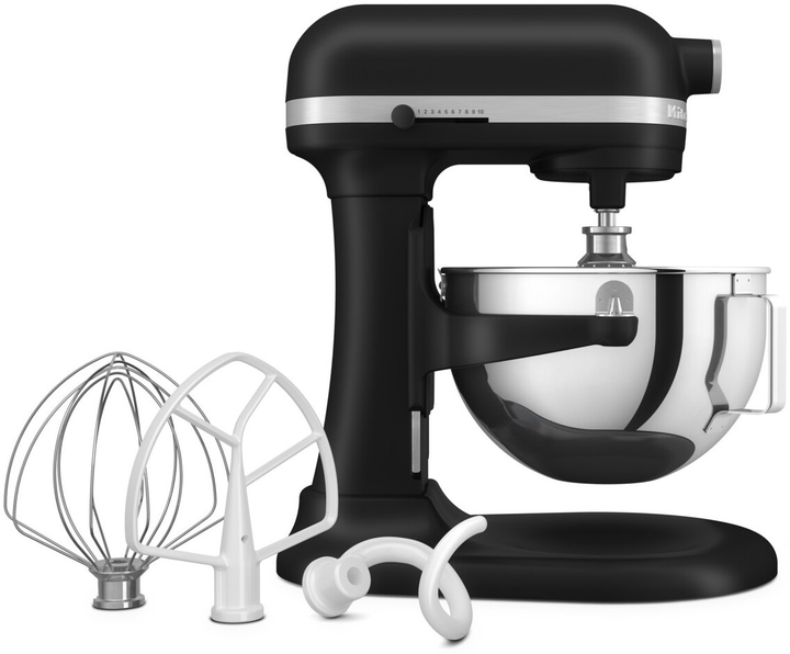 Maszyna kuchenna KitchenAid Heavy Duty 5.2 L 5KSM55SXXEBM ze składanym blokiem Matte Black (5413184802035) - obraz 1