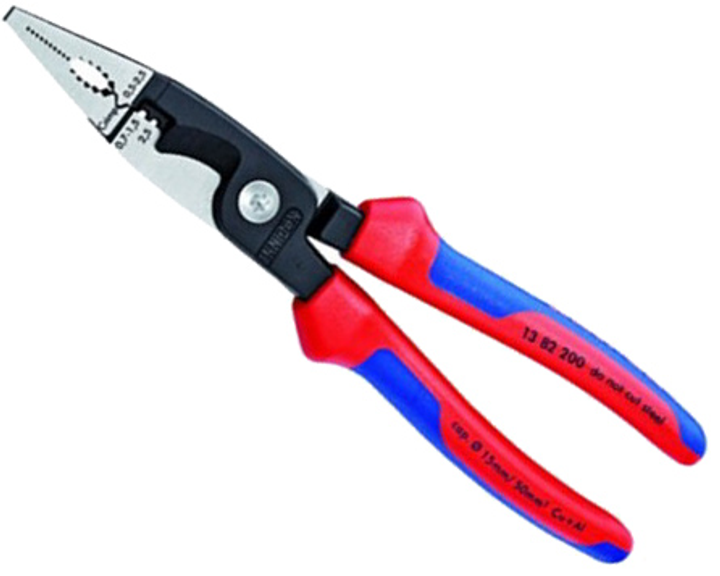 Szczypce elektryczne Knipex są fosforanowane 200 mm 13 82 200 Black (4003773075080) - obraz 1