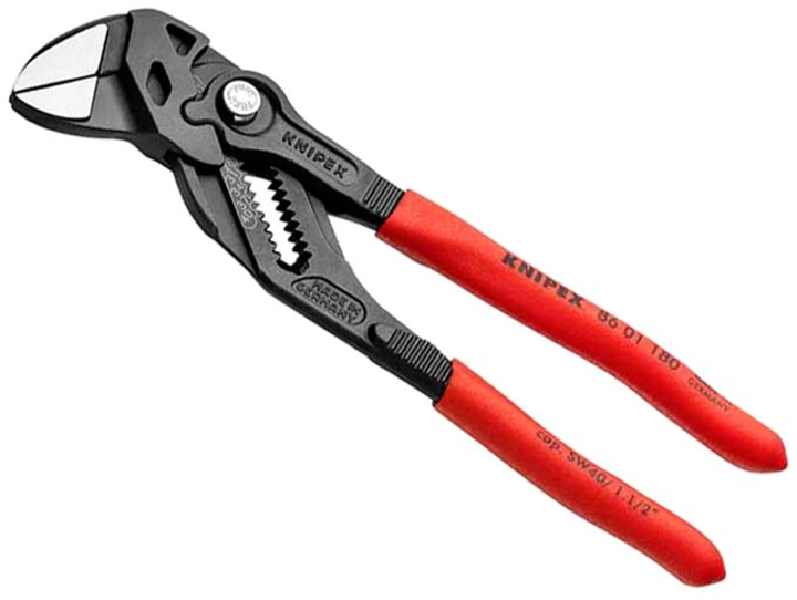 Кліщі переставні-гайковий ключ Knipex 180 мм (86 01 180) - зображення 1