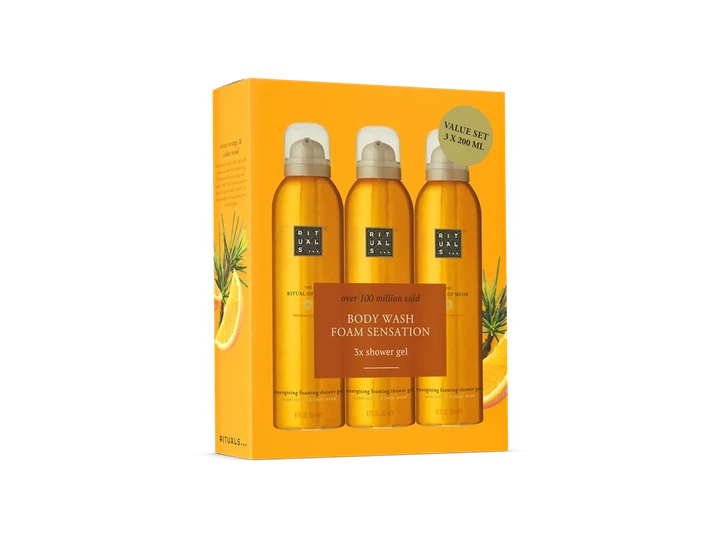 Набор Гель-пены для душа Rituals The Ritual Of Mehr Foaming Shower Gel 600 мл - Фото 1 Набор Гель-пены для душа Rituals The Ritual Of Mehr Foaming Shower Gel 600 мл - изображение 1