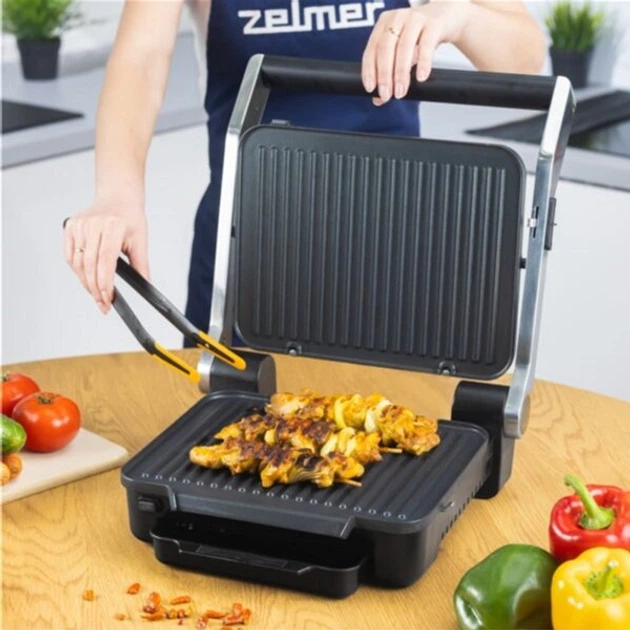 Гриль многофункциональный прижимной настольный Zelmer ZPR2600 - Фото 9 Гриль многофункциональный прижимной настольный Zelmer ZPR2600 - изображение 9