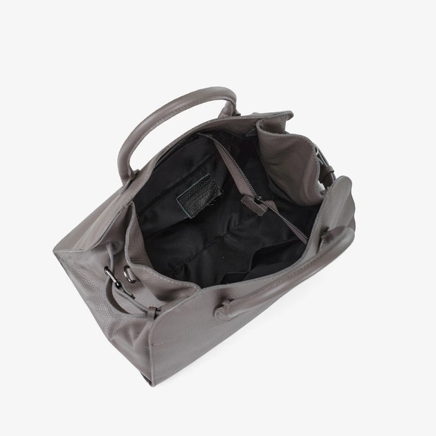 Сумка женская кожаная саквояж большая Regina Notte Travel bag 3727 Серый камень - изображение 4