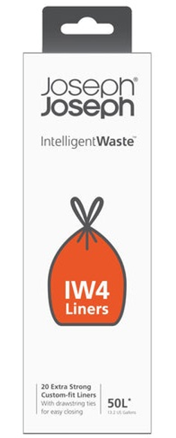 Пакети для сміття Joseph Joseph Intelligent Waste IW4 50 л 20 шт (5028420300277) - зображення 1