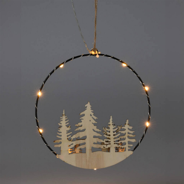 Декорація різдвяна Home Styling Collection Олень з LED для підвішування 20 см (5902973445787) - зображення 3