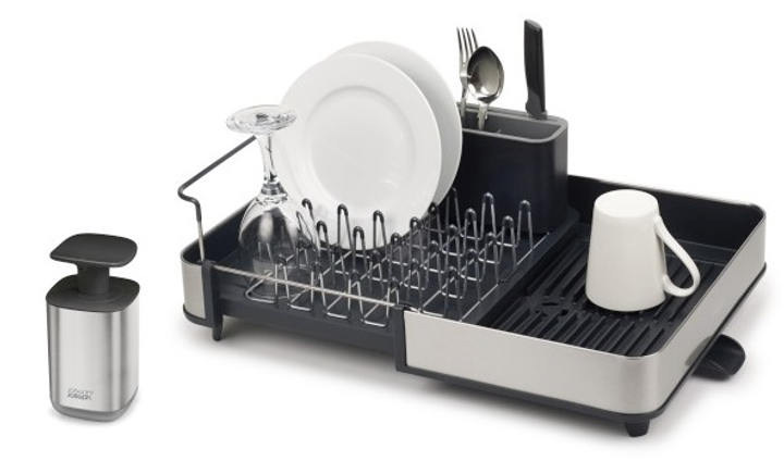 Кухонный набор Joseph Joseph Rethink Your Sink Сушилка для посуды + Дозатор для мыла (5028420003499) - изображение 1
