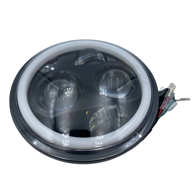 Оптика Фары Ваз 2106 60 ватт Универсальные светодиодные фары Led 5.75 дюймов ДХО Ангельские глазки фары (1 ШТ) - изображение 2