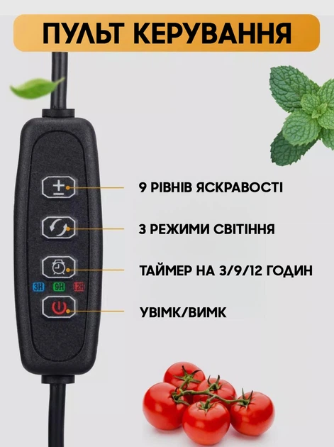 Гибкая светодиодная Фитолампа Grow Light 8075 для выращивания комнатных растений полный спектр фитосветильник для комнатных цветов, рассады, орхидей на 3 лампы USB 0041583 - изображение 3
