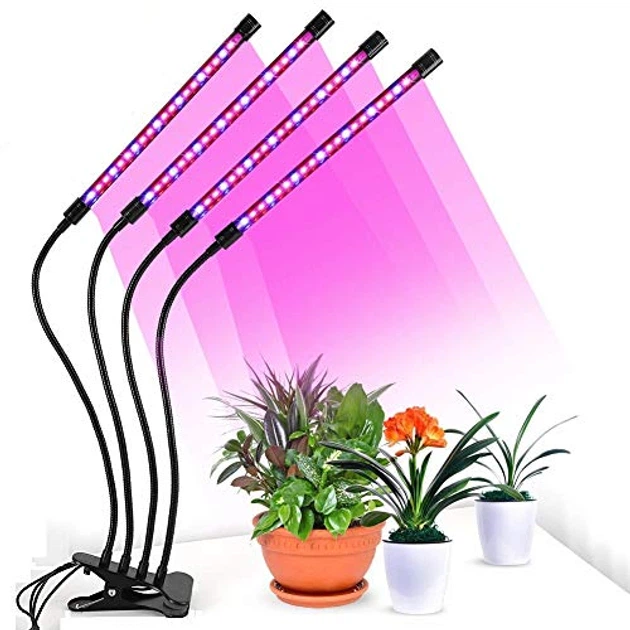 Гибкая светодиодная Фитолампа Grow Light 7819 для выращивания комнатных растений полный спектр фитосветильник для комнатных цветов, рассады, орхидей на 4 лампы USB 0042286 - изображение 11