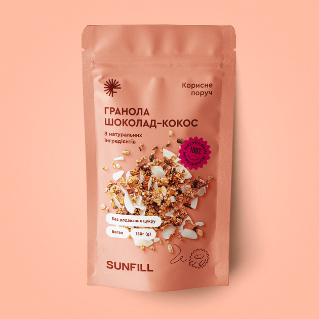Гранола Sunfill Шоколад-Кокос 150 г - Фото 1 Гранола Sunfill Шоколад-Кокос 150 г - зображення 1