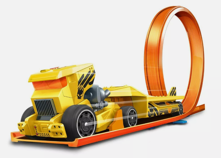 Машинка Хот Вілс Вантажівка трейлер Hot Wheels Track Stars Cyberrig (HMN35) - зображення 2