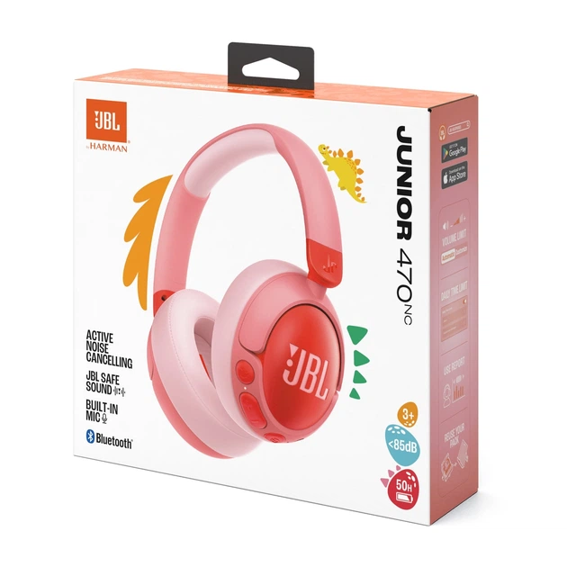 Bluetooth-гарнітура JBL Junior 470NC Pink (JBLJR470NCPIK) - изображение 6