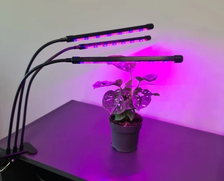 Гибкая светодиодная Фитолампа Grow Light 8075 для выращивания комнатных растений полный спектр фитосветильник для комнатных цветов, рассады, орхидей на 3 лампы USB 0041583 - изображение 4