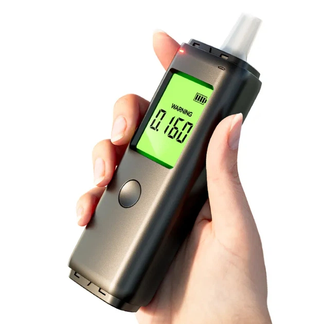 Алкотестер высокоточный с экраном профессиональный алкометр AlcoCheck Elite Drager с аккумулятором - изображение 2