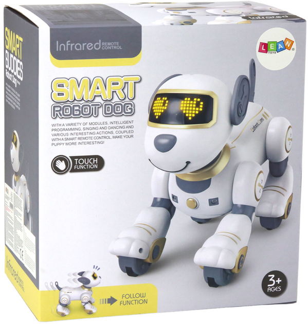 Interaktywny robot Lean toys Pies Złoty (5905991011170) - obraz 1