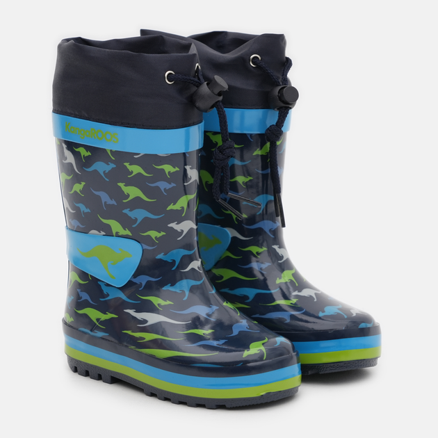 Детские резиновые сапоги для мальчика Kangaroos K-Rain 18244-000-4173 30 Dk Navy/Kangaroo (4066539094503) 