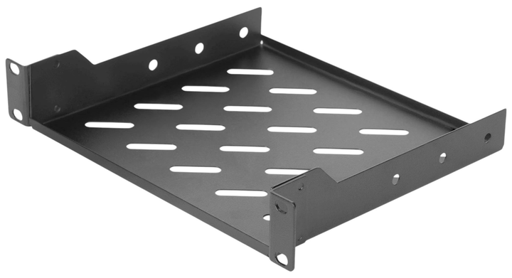 Полиця для серверної шафи Digitus DN-10-TRAY-2-B 10" 1U Black (4016032474272) - зображення 1