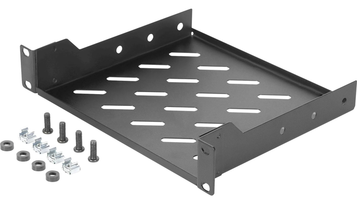 Полиця для серверної шафи Digitus DN-10-TRAY-2-B 10" 1U Black (4016032474272) - зображення 2