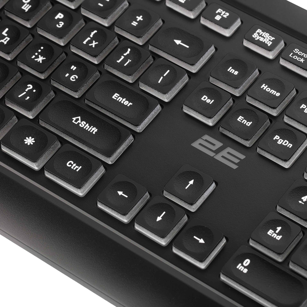 Клавіатура дротова 2E KS120 USB Black (2E-KS120UB_UA) - зображення 5