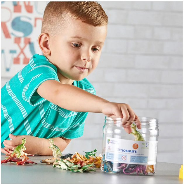 Zestaw figurek Learning Resources Dinozaury do nauki liczenia 60 szt (0765023008111) - obraz 3