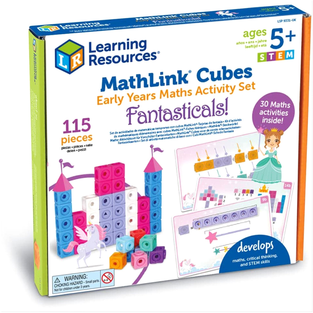 Конструктор Learning Resources MathLink Cubes 115 деталей (5055506408916) - зображення 1