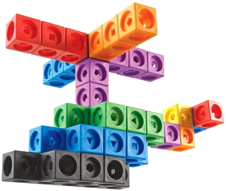 Конструктор Learning Resources MathLink Cubes Big Builders LER9291 200 деталей (0765023092912) - Фото 5 Конструктор Learning Resources MathLink Cubes Big Builders LER9291 200 деталей (0765023092912) - изображение 5
