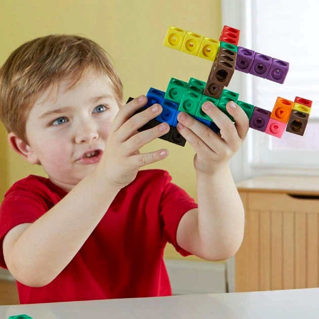 Конструктор Learning Resources MathLink Cubes Big Builders LER9291 200 деталей (0765023092912) - Фото 6 Конструктор Learning Resources MathLink Cubes Big Builders LER9291 200 деталей (0765023092912) - изображение 6