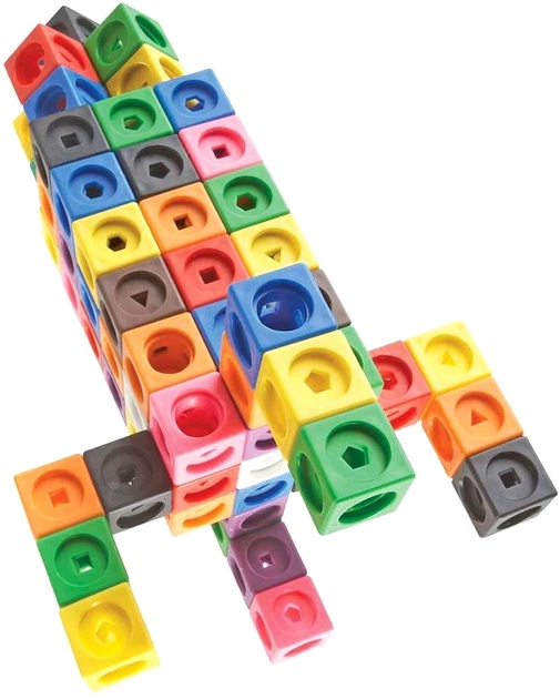 Конструктор Learning Resources MathLink Cubes Big Builders LER9291 200 деталей (0765023092912) - Фото 7 Конструктор Learning Resources MathLink Cubes Big Builders LER9291 200 деталей (0765023092912) - изображение 7