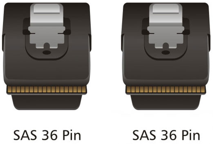 Кабель Delock Mini SAS SFF-8087 - Mini SAS SFF-8087 0.5 м Black (4043619830558) - зображення 3