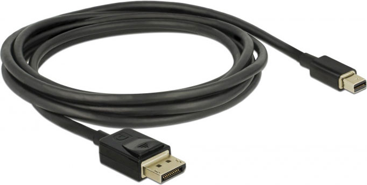 Kabel Delock Mini DisplayPort do DisplayPort kabel 8K 60 Hz DP 8K certyfikat Black 2 m (4043619849284) - obraz 2