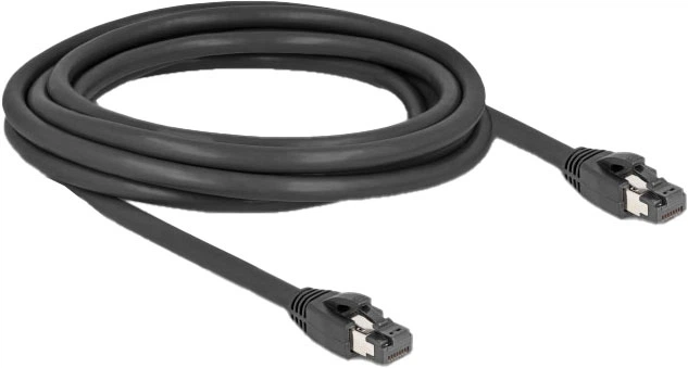Кабель Delock мережевий RJ-45 Cat.8.1 S/FTP до 40 Gbps Black 3 м (4043619802357) - Фото 2 Кабель Delock мережевий RJ-45 Cat.8.1 S/FTP до 40 Gbps Black 3 м (4043619802357) - зображення 2