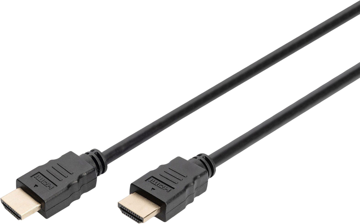 З'єднувальний кабель Digitus HDMI 2.0 Premium High Speed Ethernet 4K 60Гц UHD Black 2 м (4016032446620) - зображення 1