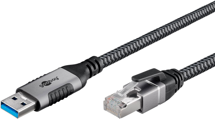 Кабель Goobay USB-A 3.0 до Ethernet RJ45 2 м (4040849704987) - зображення 2