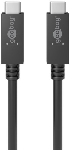 Kabel Goobay USB 3.2 Gen 2 do ładowania i synchronizacji 100 W Black 1 m (4040849492549) - obraz 1