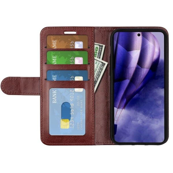 Классический чехол-книжка Deexe Wallet Style для HMD Skyline - Brown - изображение 2