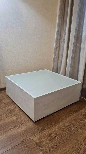 Журнальный столик Grail Satin 640х640х250мм Серый камень + Стекло сатин (0109) - Фото 6 Журнальный столик Grail Satin 640х640х250мм Серый камень + Стекло сатин (0109) - изображение 6