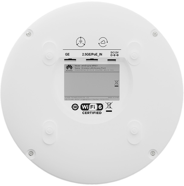 Punkt dostępu Huawei eKit AP661 Wi-Fi 6 (02355VFC) - obraz 9