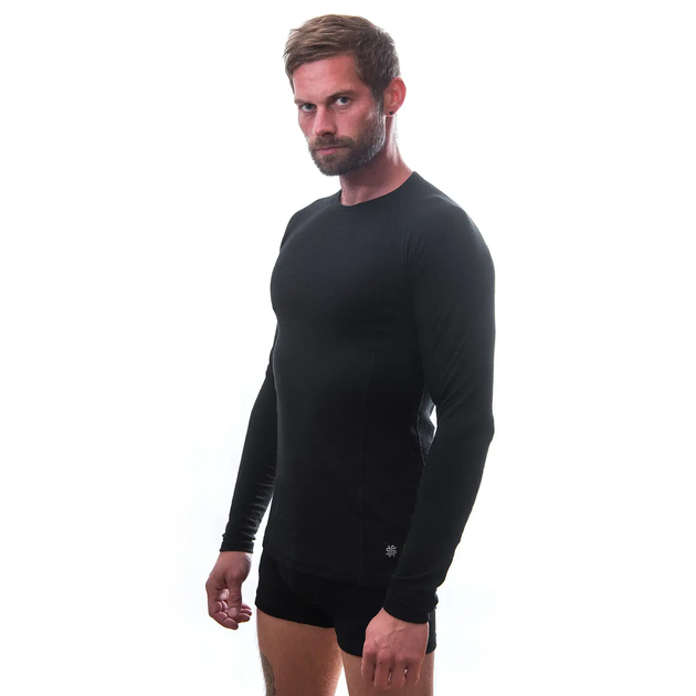 Термофутболка чоловіча Sensor Merino DF LS black (SM11M-black-S) - зображення 3