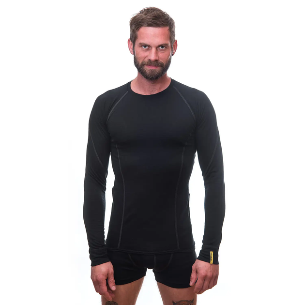Термофутболка мужская Sensor Merino Active LS black (SM11MA-black-S) - изображение 4